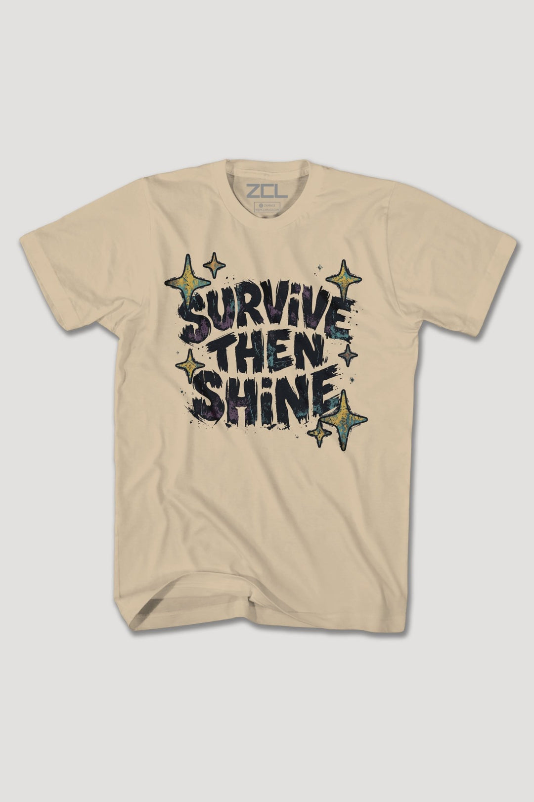 SRUVIVE THEN SHINE TEE - Zamage