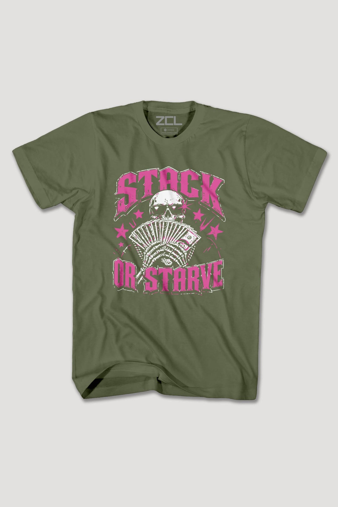STACK OR STARVE TEE - Zamage