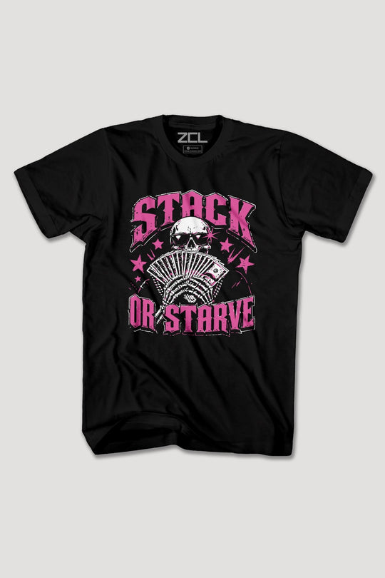 STACK OR STARVE TEE - Zamage