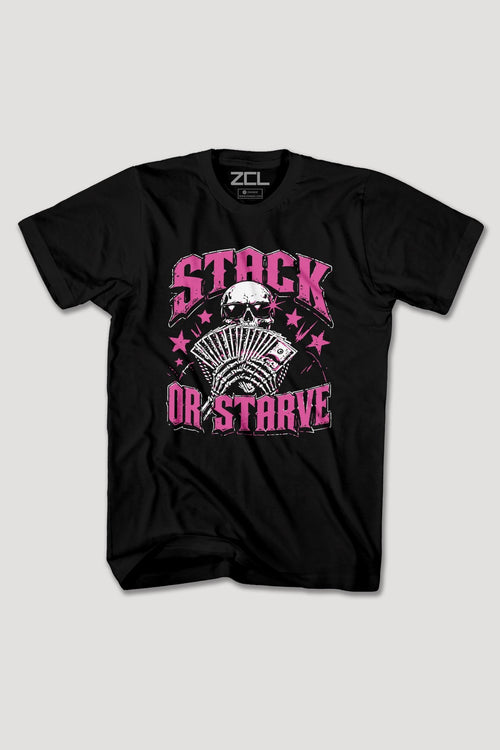 STACK OR STARVE TEE - Zamage