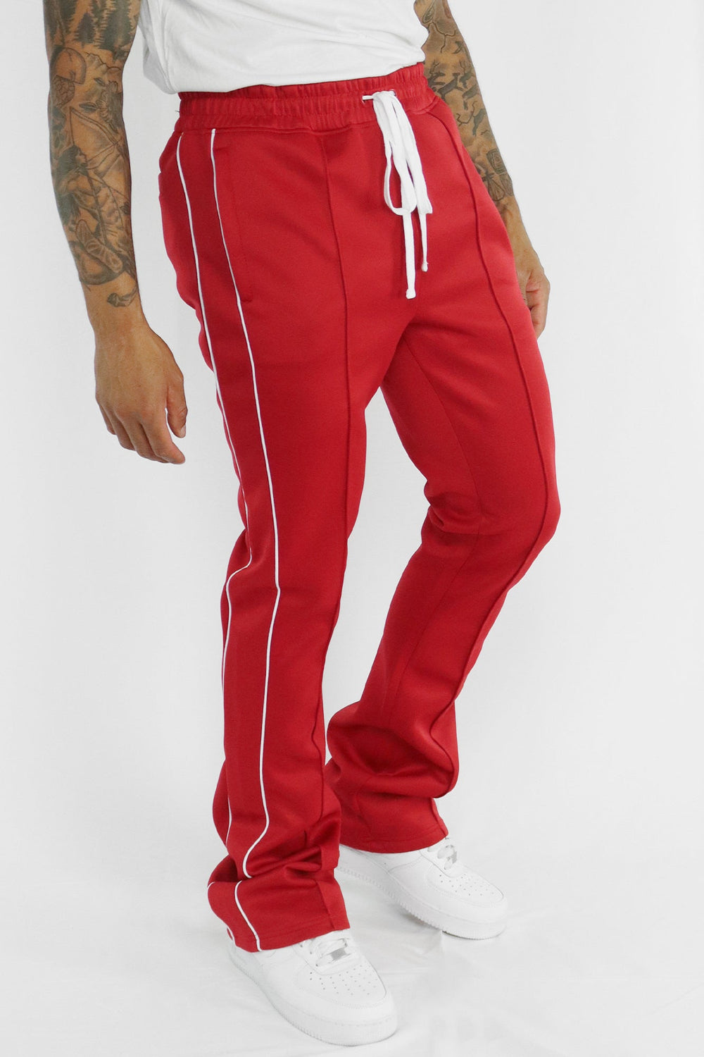 Stacked Track Pant (Red) (100 - 470) - Zamage