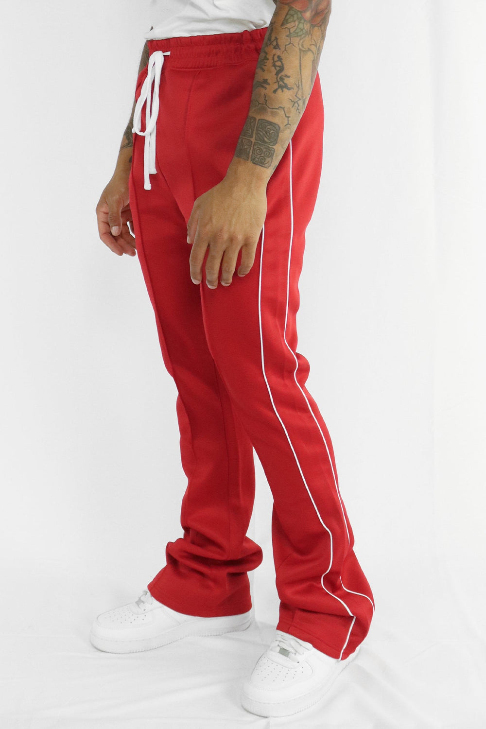 Stacked Track Pant (Red) (100 - 470) - Zamage