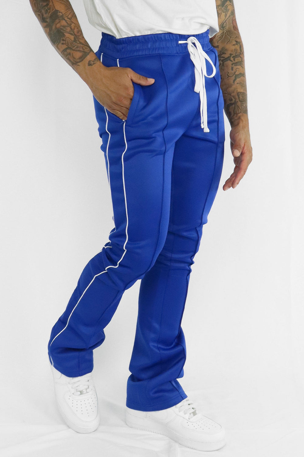 Stacked Track Pant (Royal Blue) (100 - 470) - Zamage