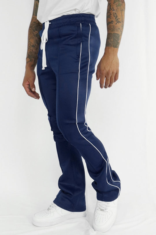 Stacked Track Pants (Navy) (100 - 470) - Zamage