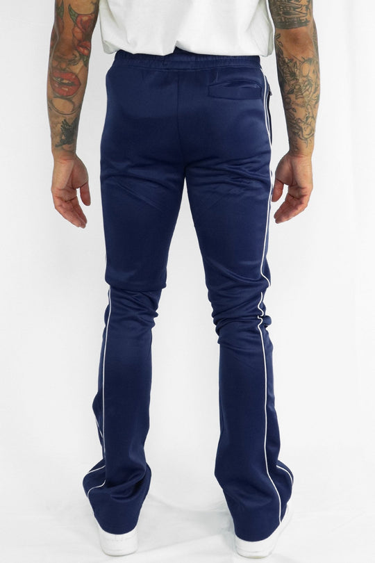 Stacked Track Pants (Navy) (100 - 470) - Zamage