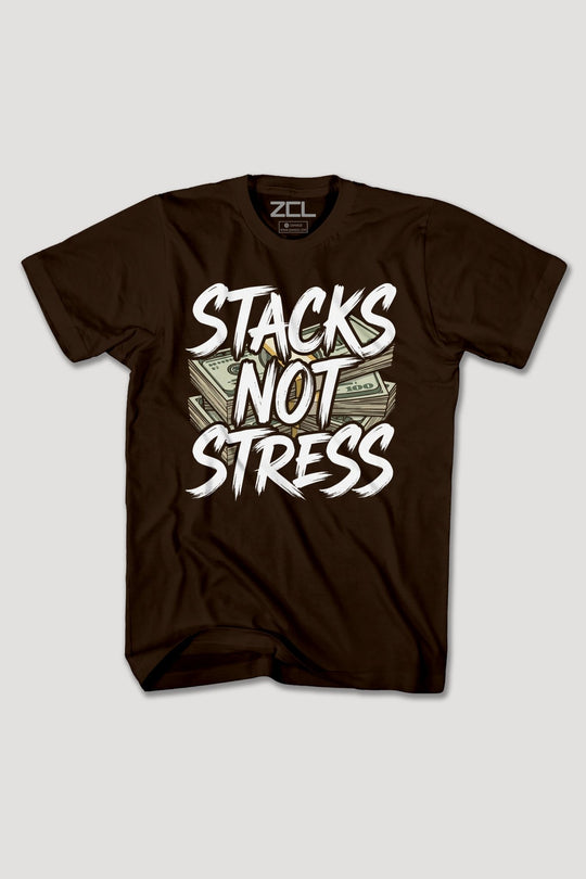STACKS NOT STRESS TEE - Zamage