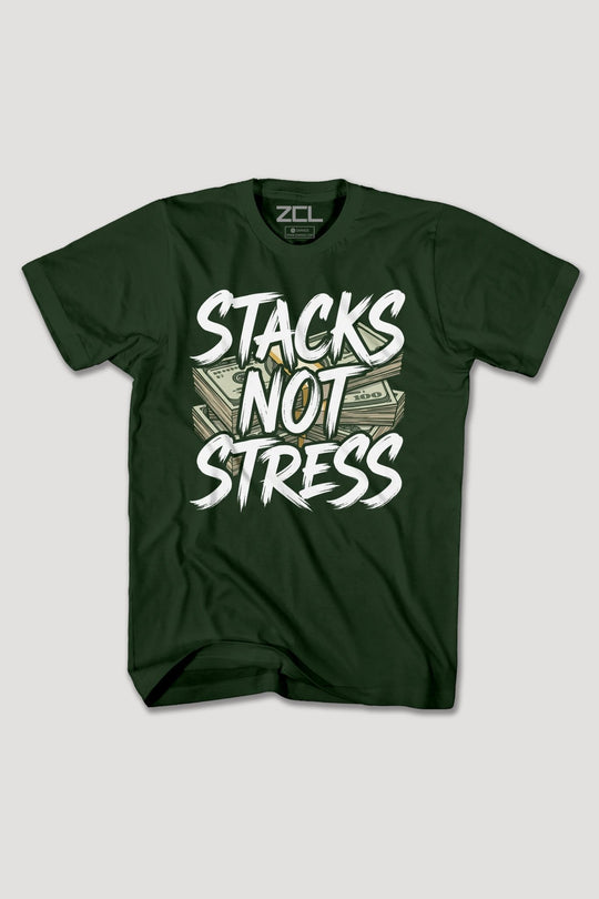 STACKS NOT STRESS TEE - Zamage