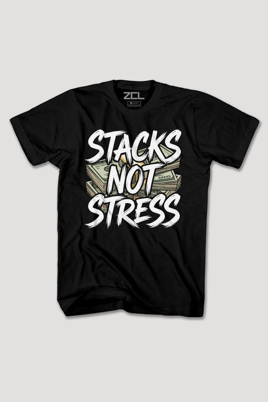 STACKS NOT STRESS TEE - Zamage