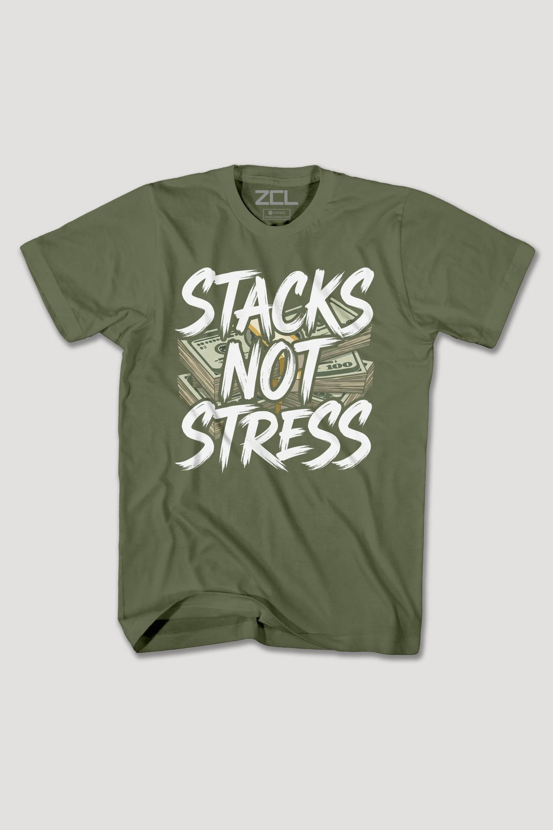 STACKS NOT STRESS TEE - Zamage