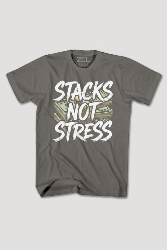 STACKS NOT STRESS TEE - Zamage