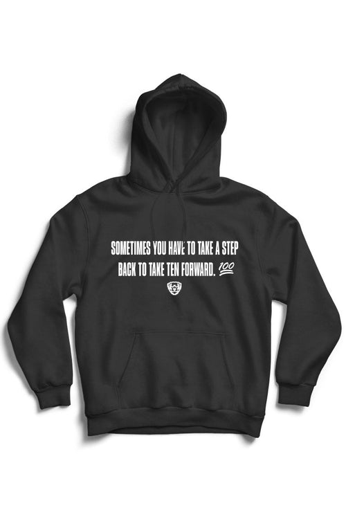 Step Back Hoodie (White Logo) - Zamage