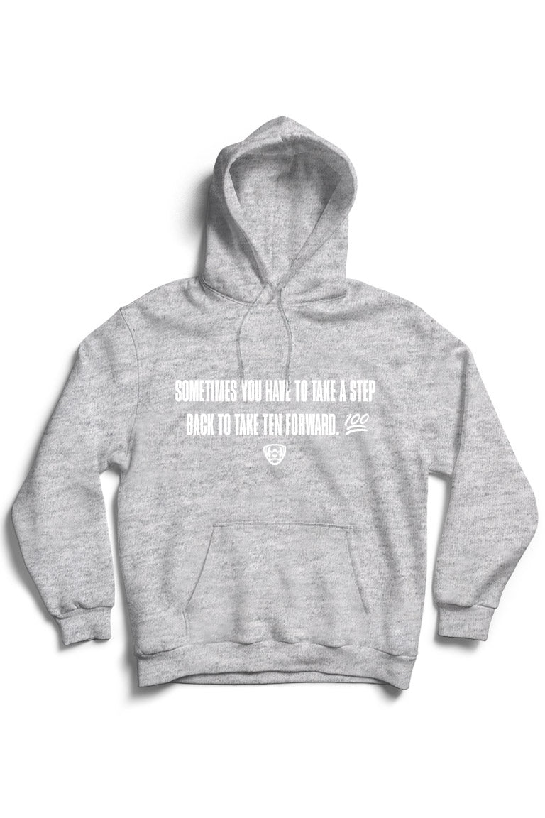 Step Back Hoodie (White Logo) - Zamage