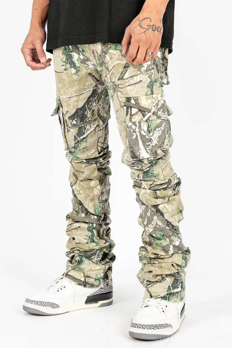 Rockstar Original Super Stacked Camo Cargo Denim (Tree Camo)