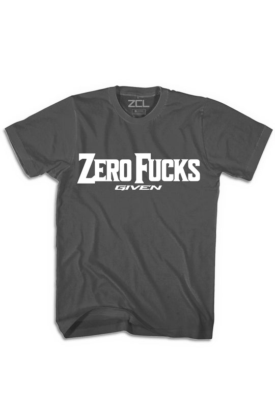 Zero F*cks Tee (White Logo) - Zamage