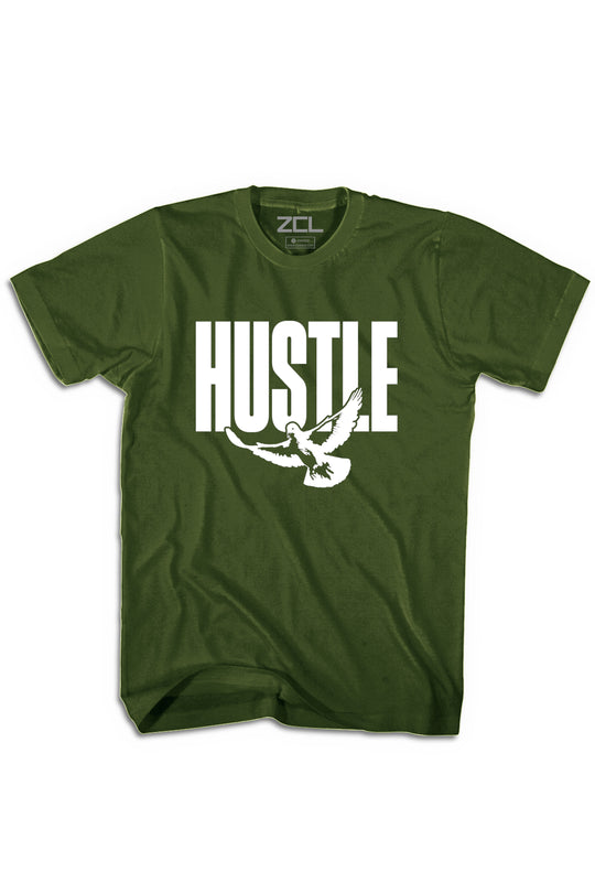 Hustle Dove Tee (White Logo) - Zamage