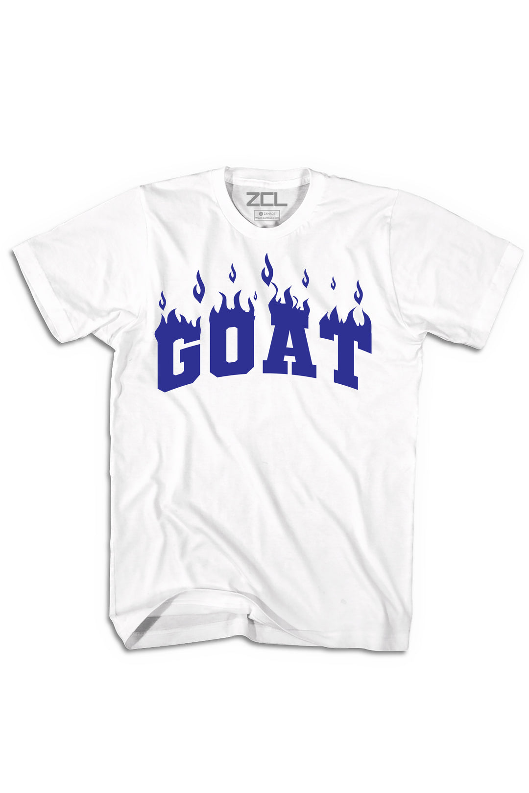 Goat Flame Tee (Navy Logo) - Zamage