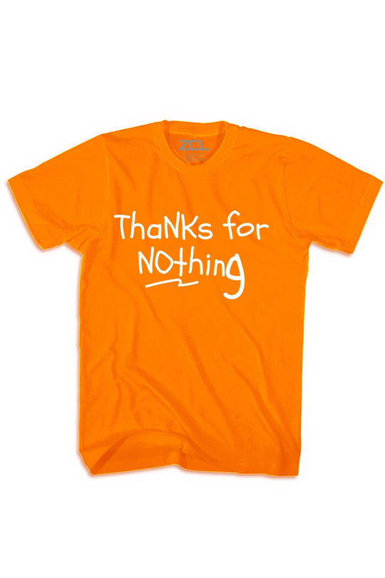 Thanks For Nothing Tee (White Logo) - Zamage