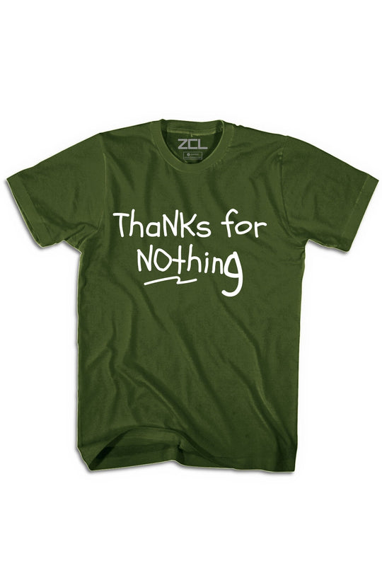 Thanks For Nothing Tee (White Logo) - Zamage