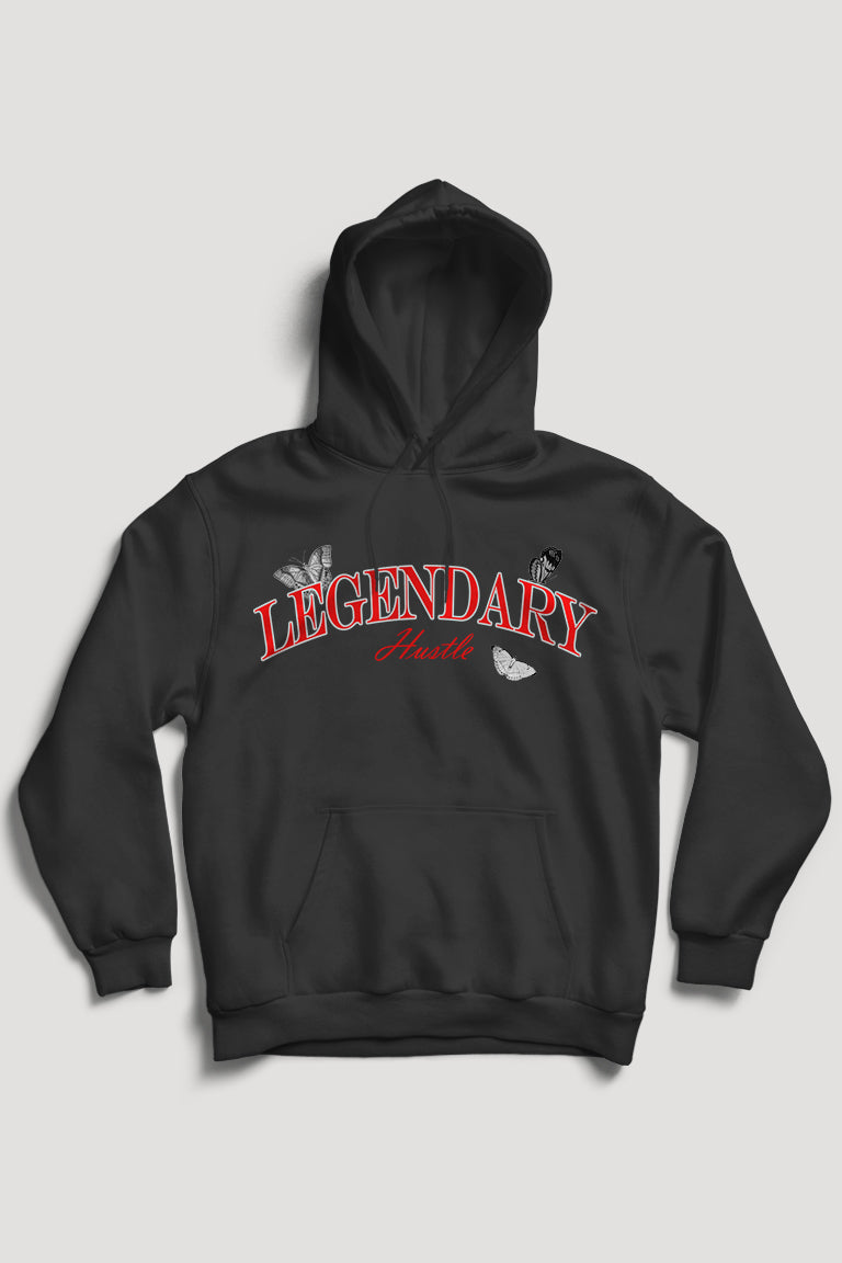 Legendary Hoodie (Red - Grey Logo)