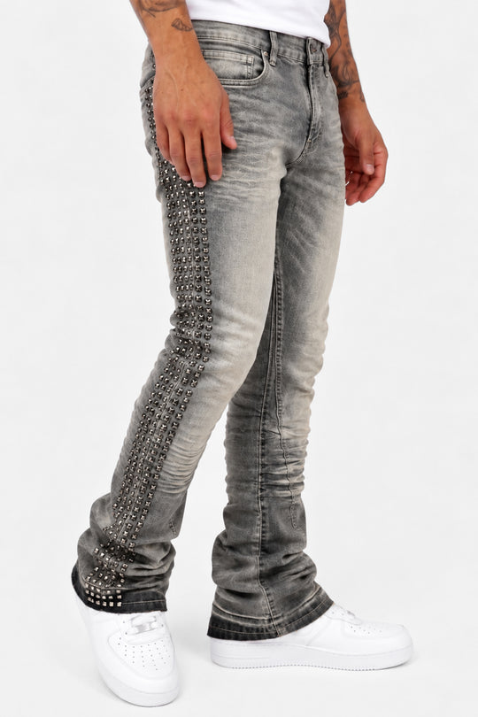 Vanter Stacked Jeans (Antique Grey Wash)