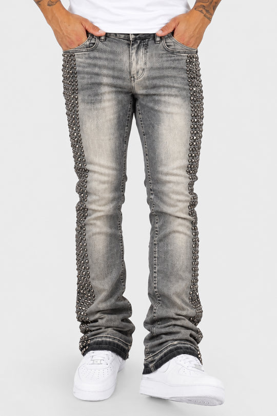 Vanter Stacked Jeans (Antique Grey Wash)