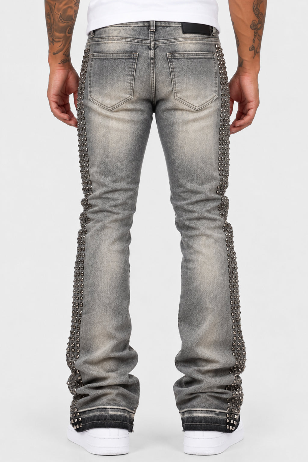 Vanter Stacked Jeans (Antique Grey Wash)