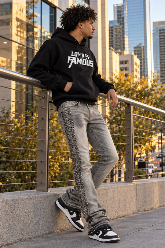 Vanter Stacked Jeans (Antique Grey Wash)