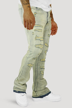 Vertigo Stacked Denim (Vintage Wash) (M8280D) - Zamage
