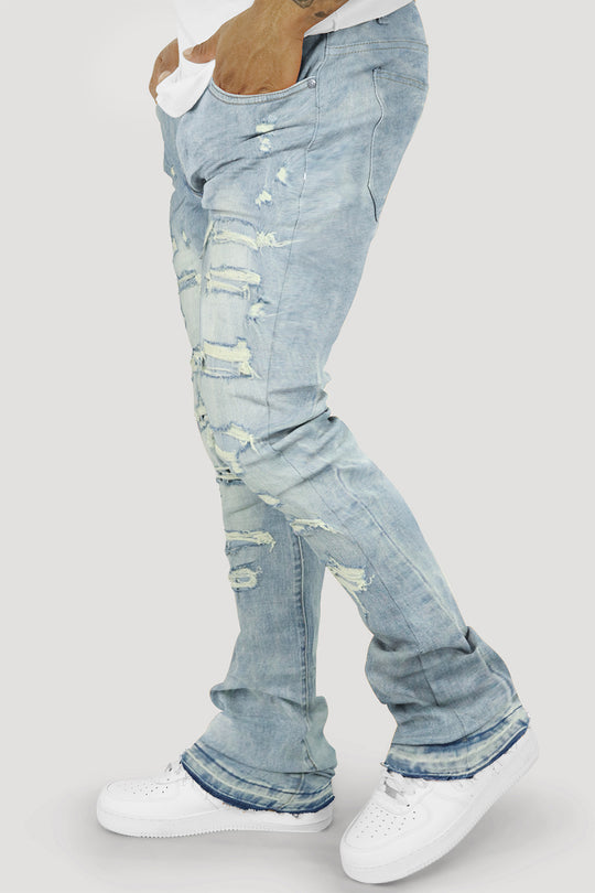 Vertigo Stacked Denim (Blue Wash) (M8280D)