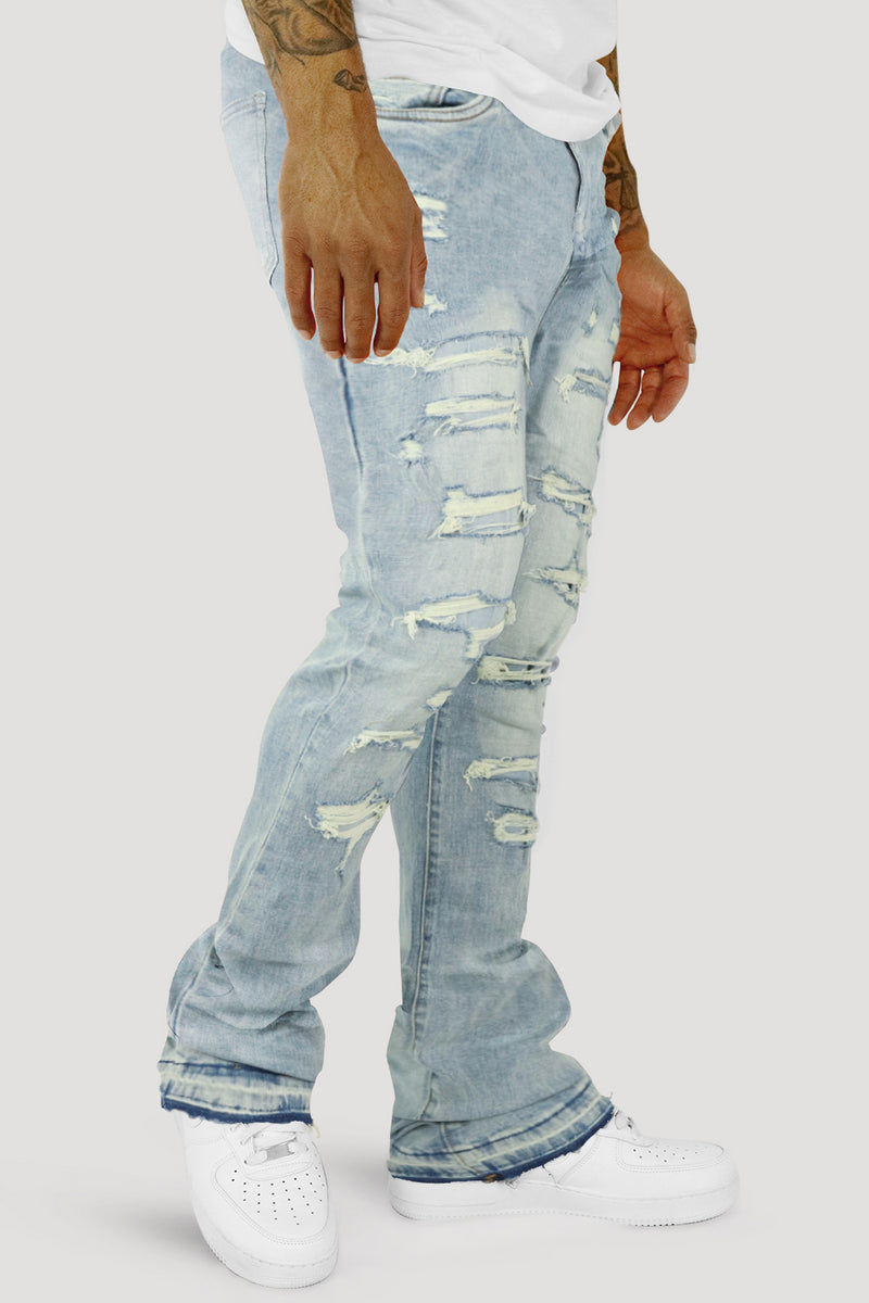 Vertigo Stacked Denim (blauwe wassing) (M8280D)