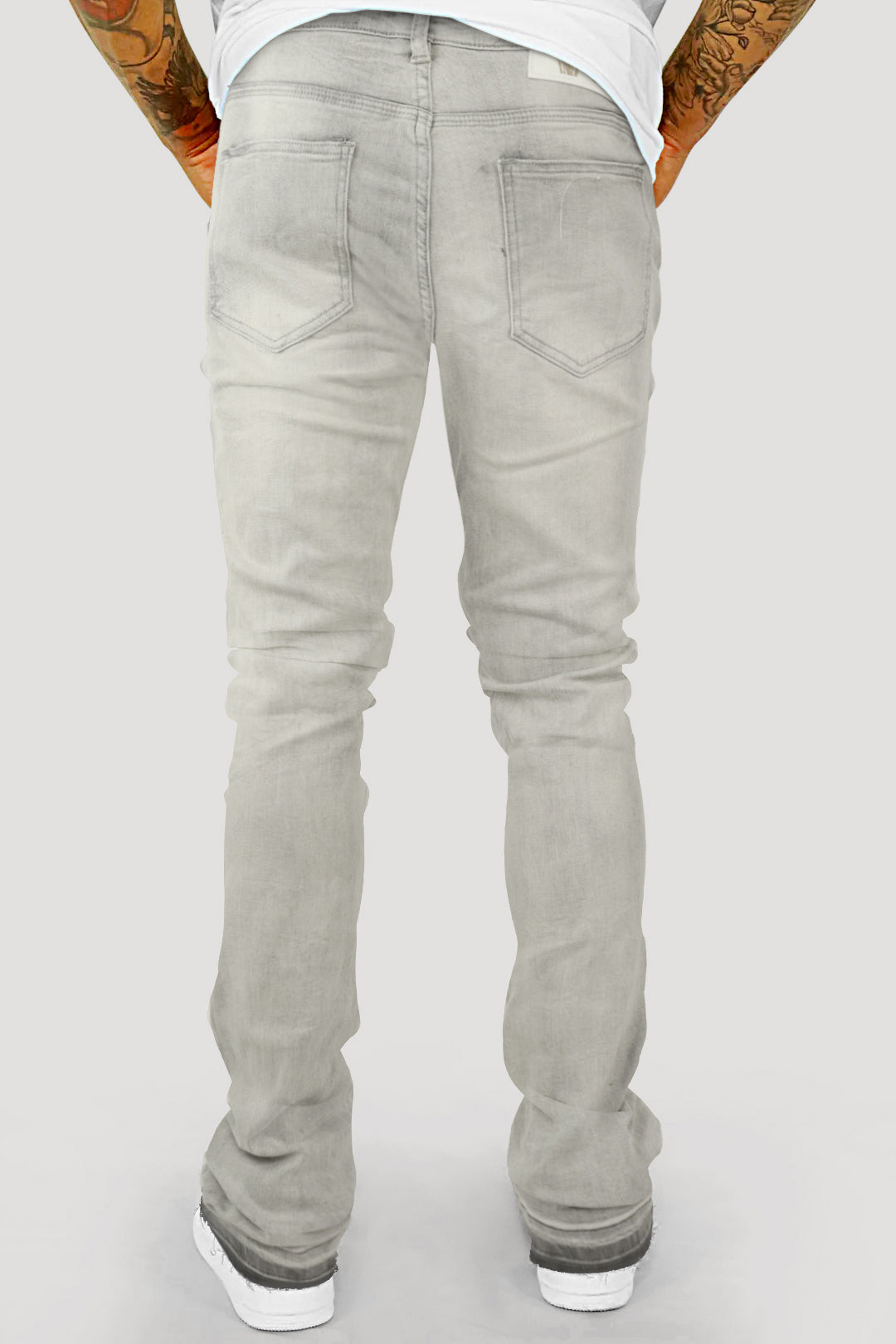 Vertigo Stacked Denim (Grijs Bleach Wash) (M8280D)