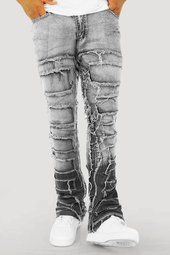 Viper Stacked Denim (Grey Wash) - Zamage