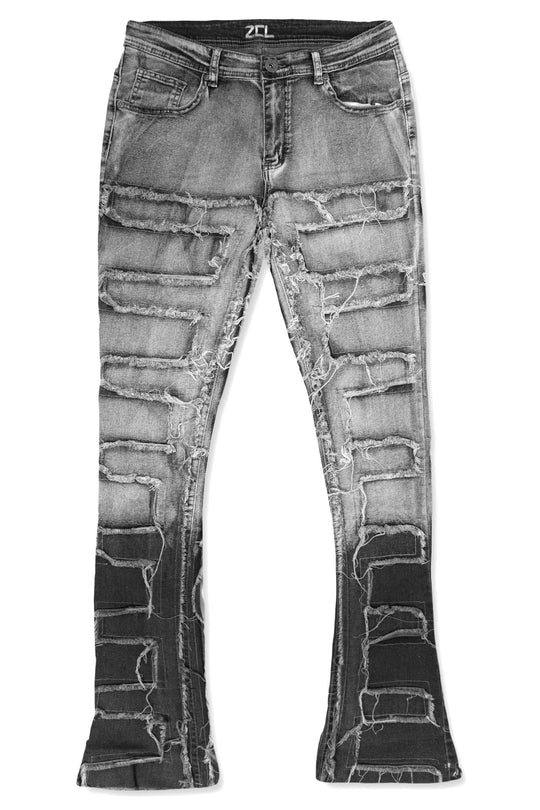 Viper Stacked Denim (Grey Wash) - Zamage