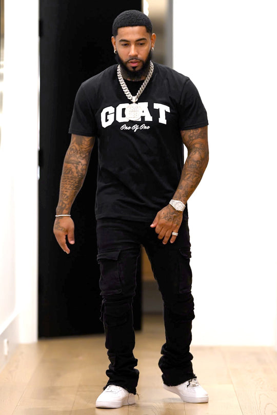 Vortex Cargo Stack Denim Bundle (Black & White) - Zamage