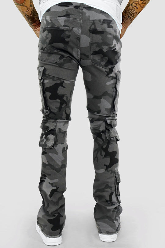 Vortex Cargo Stack Denim Bundle (Woodland & Black Camo) - Zamage