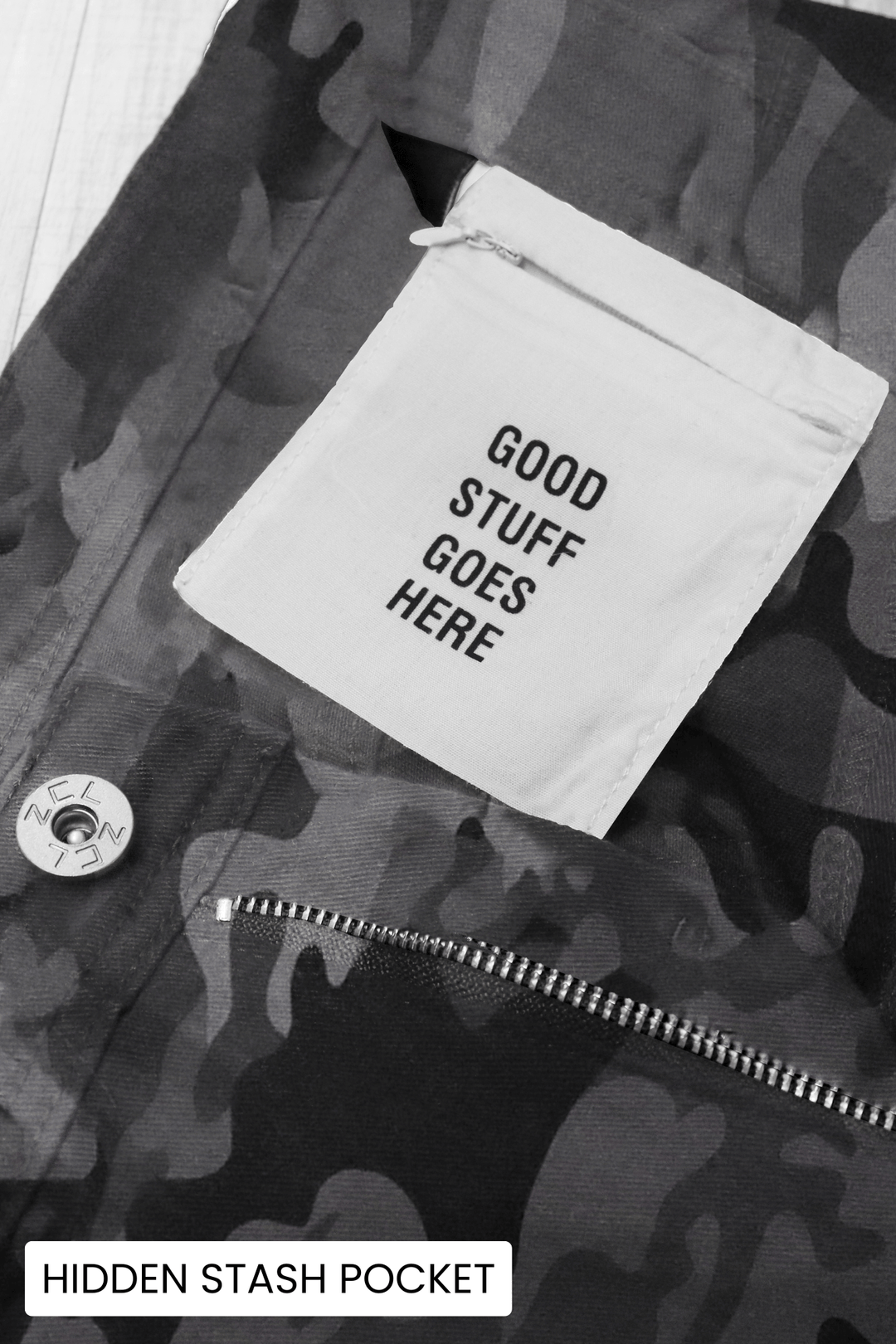 Vortex Cargo Stacked Denim (Black Camo) - Zamage