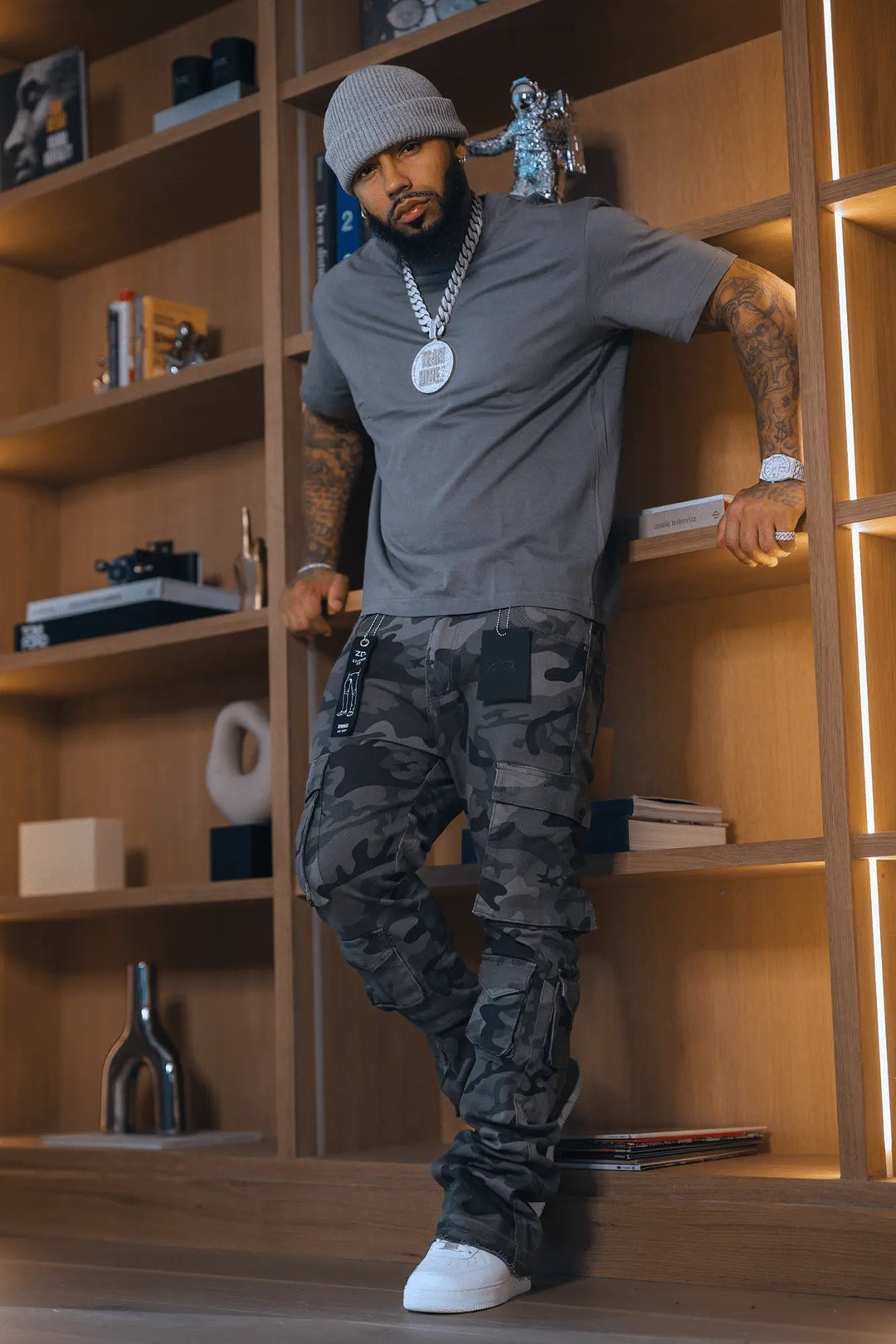 3 Clean Tees for $5 + Black Camo Cargo Vortex