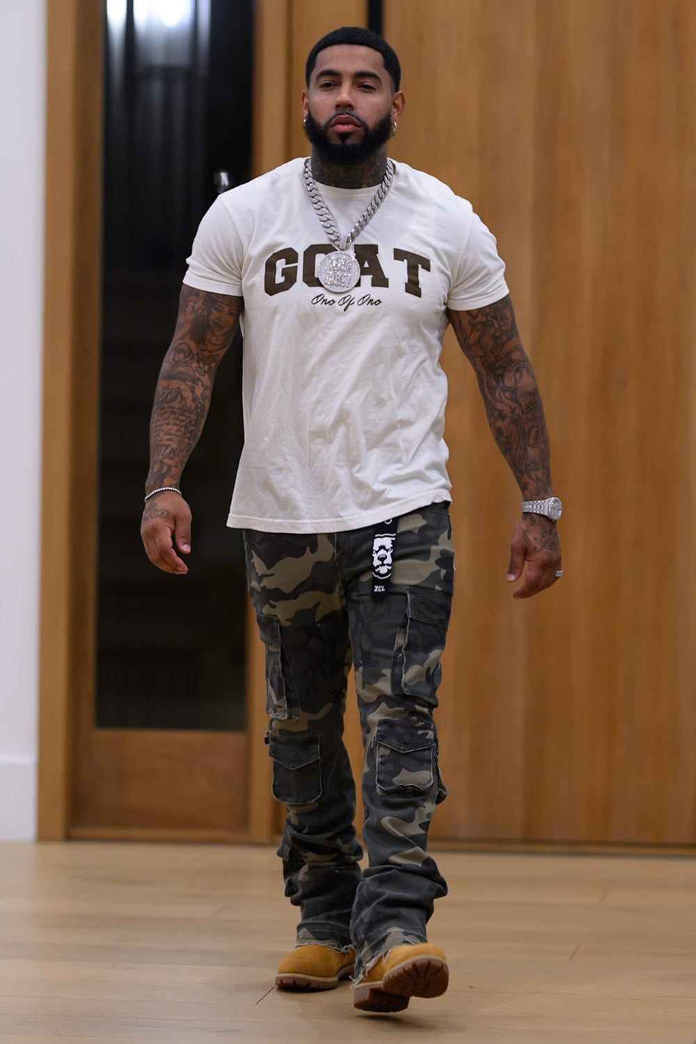 Vortex Cargo Stacked Denim (Camo) - Zamage