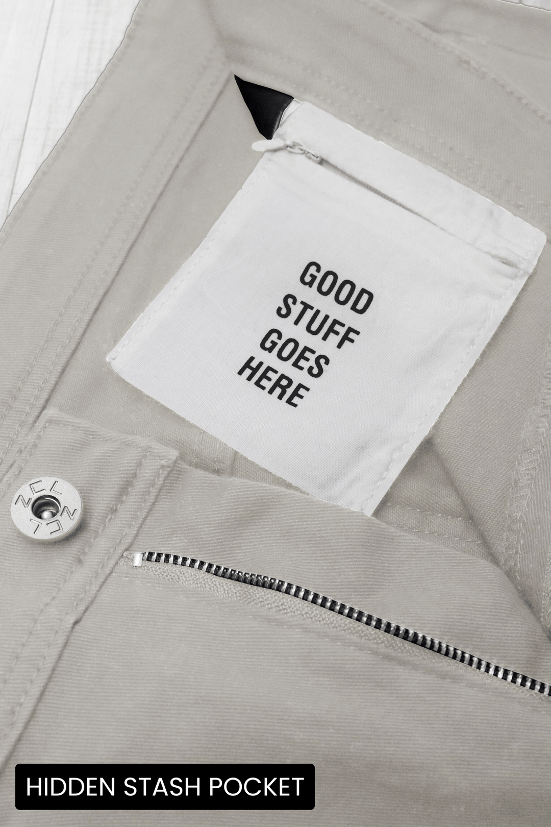 Vortex Cargo Stacked Denim (Grey) - Zamage
