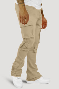 Vortex Cargo Stacked Denim (Khaki)