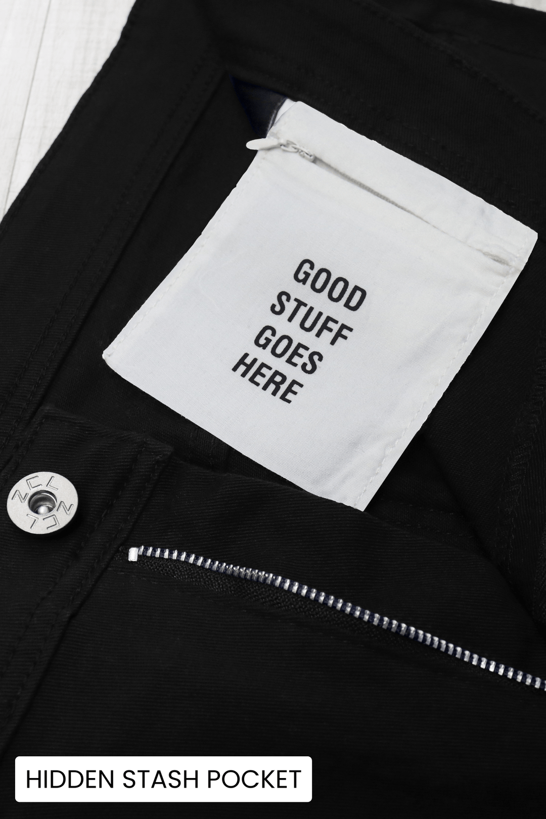 Vortex Stacked Denim (Black) - Zamage