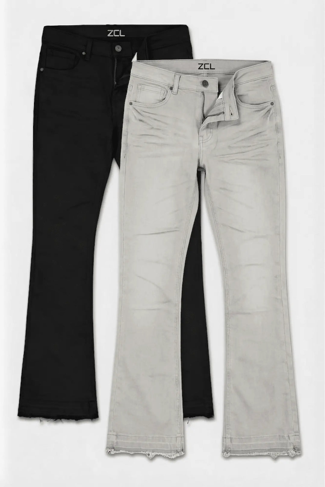 Vortex Stacked Denim Black & Grey (Bundle) - Zamage