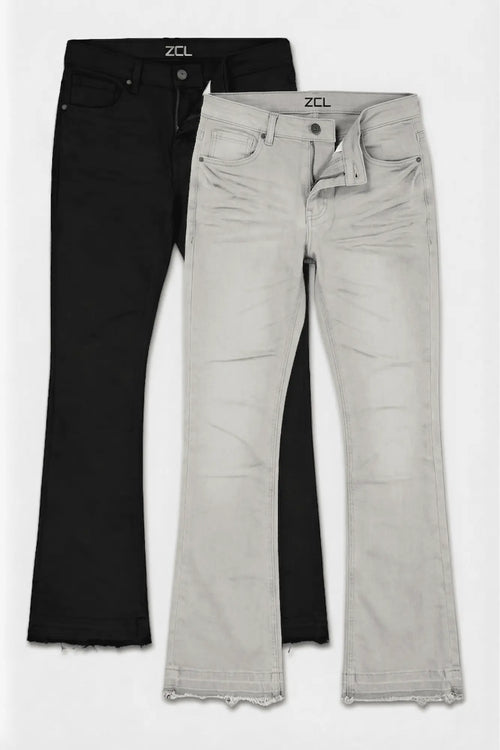 Vortex Stacked Denim Black & Grey (Bundle) - Zamage