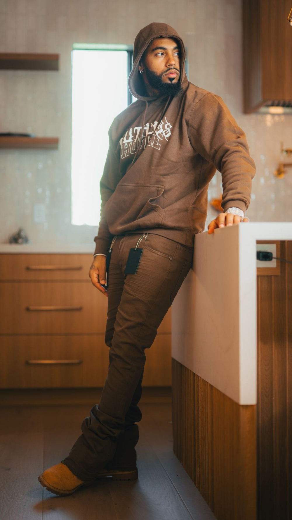 Vortex Stacked Denim (Brown) - Zamage