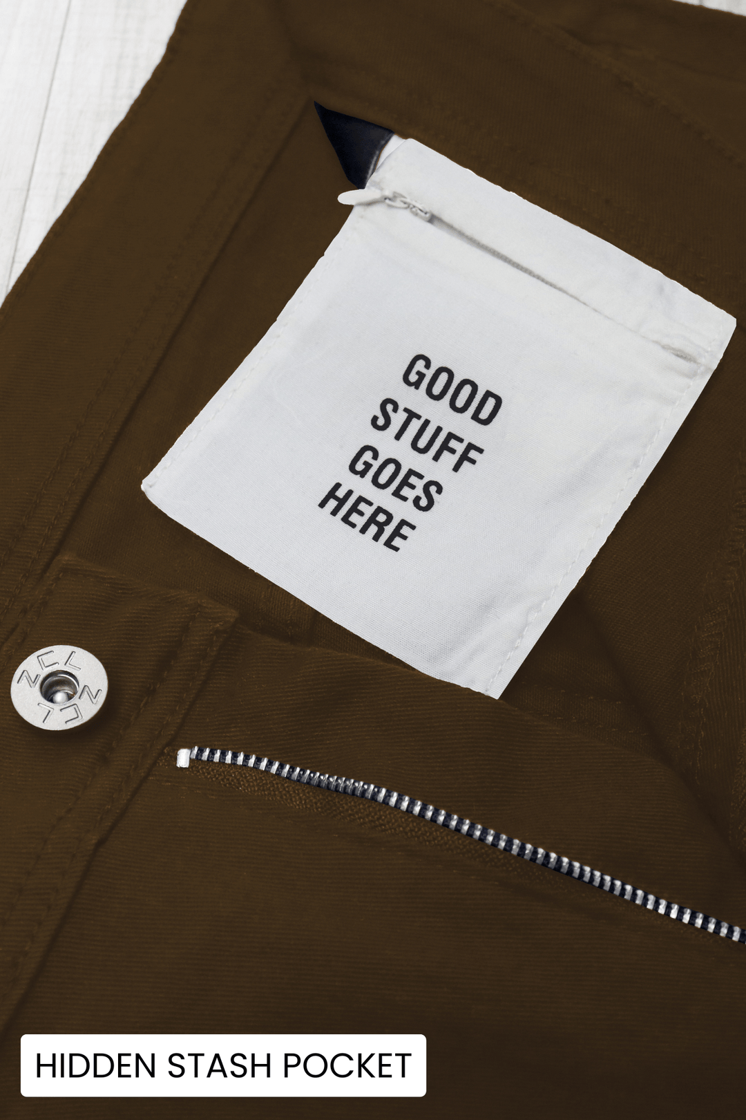 Vortex Stacked Denim (Brown) - Zamage