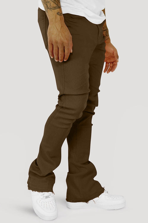 Vortex Stacked Denim (Brown) - Zamage