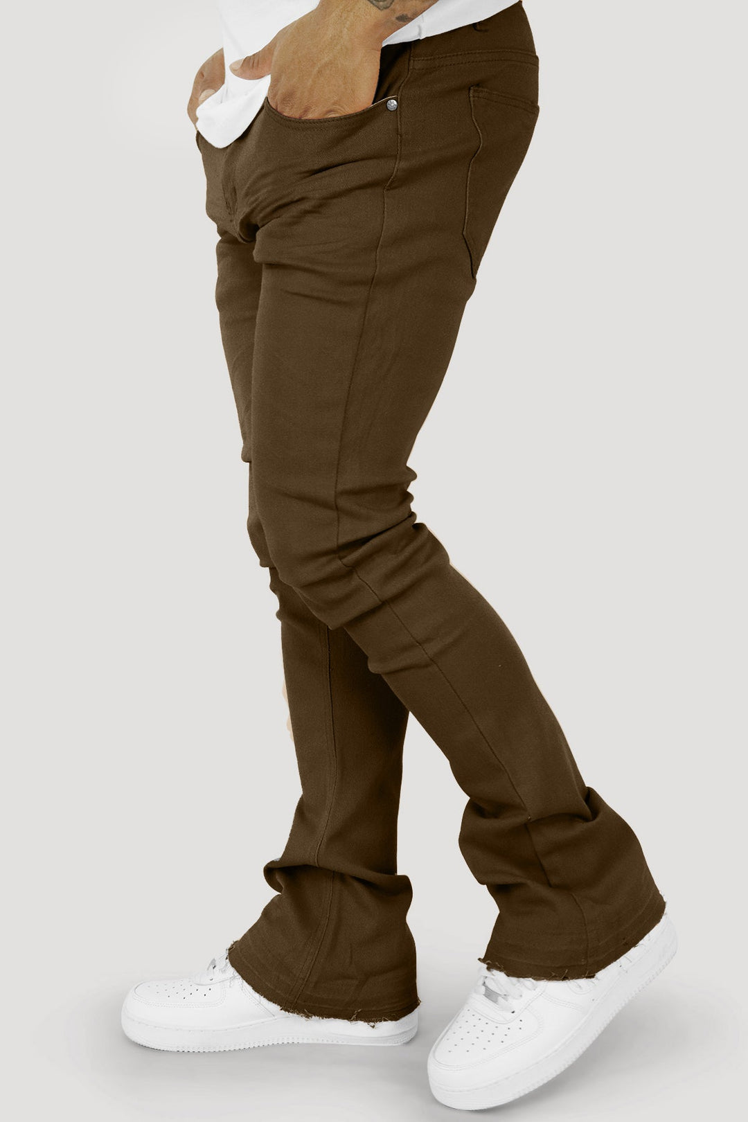 Vortex Stacked Denim (Brown) - Zamage