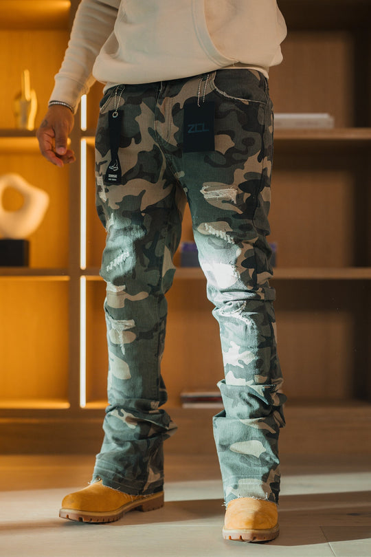 Vortex Stacked Denim Camo & Black (Bundle) - Zamage