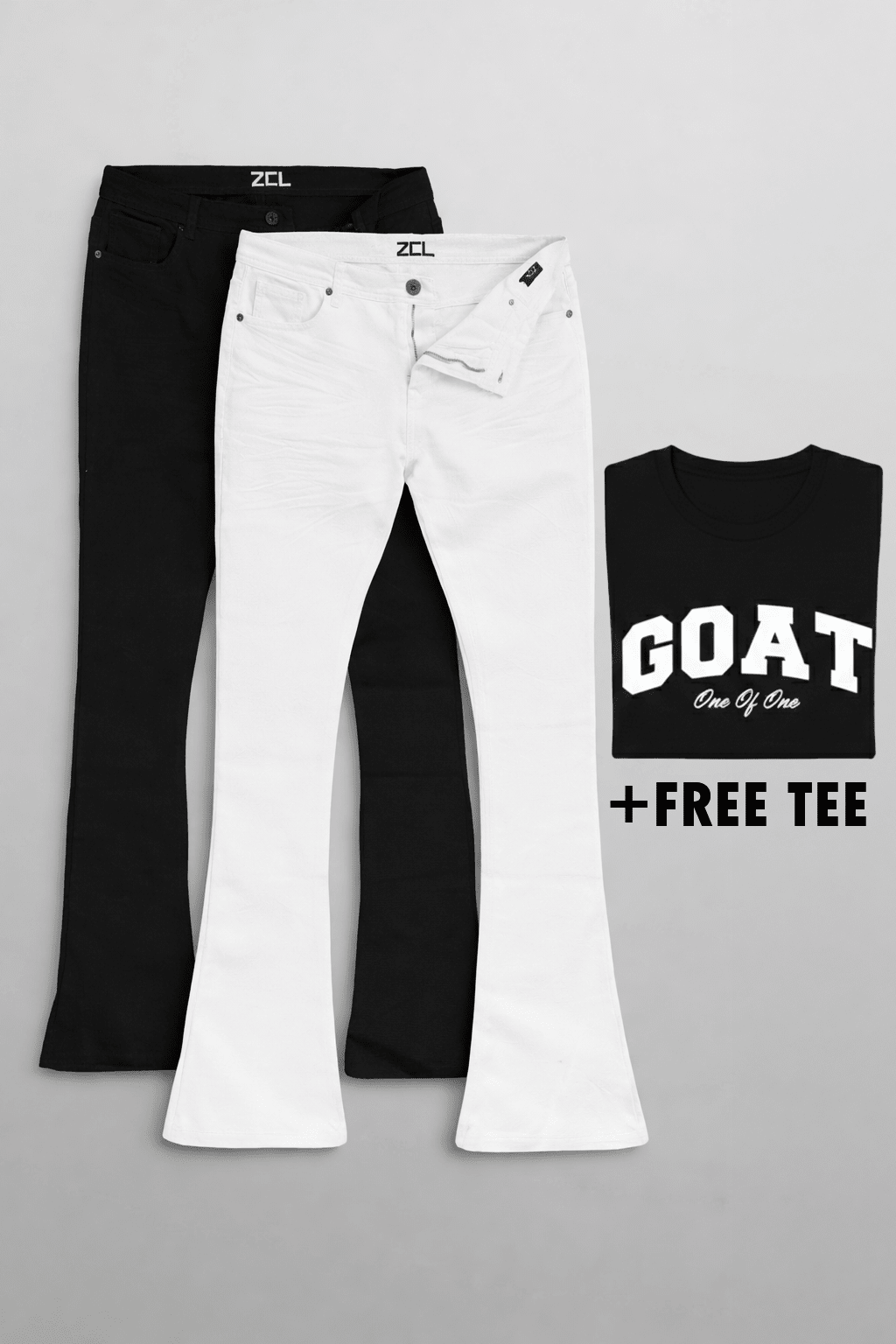 Vortex Stacked Denim FREE Tee Bundle - Zamage