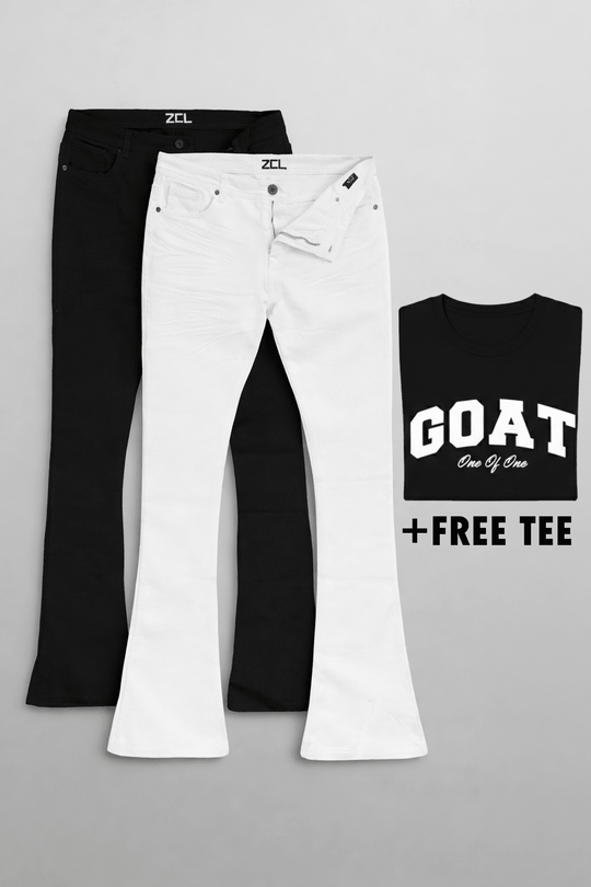 Vortex Stacked Denim FREE Tee Bundle - Zamage